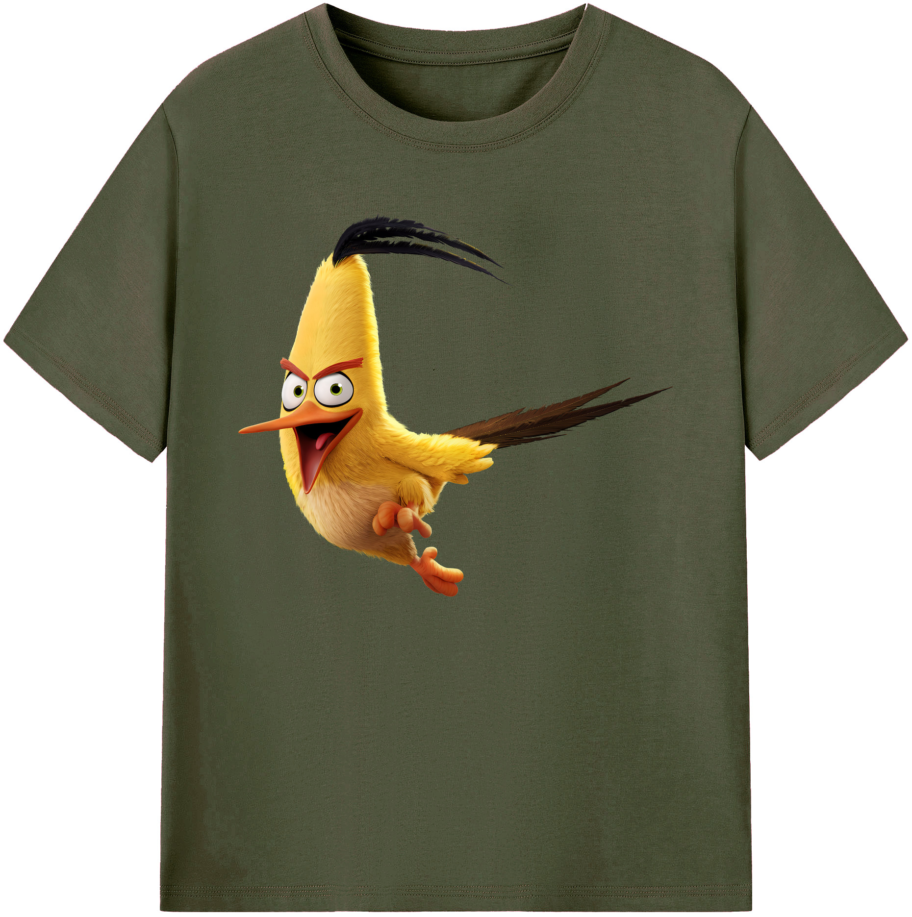 （画像用） Angry Birds アングリーバード 綿100％ メンズ半袖Tシャツ｜肌触りやわらか＆通気性